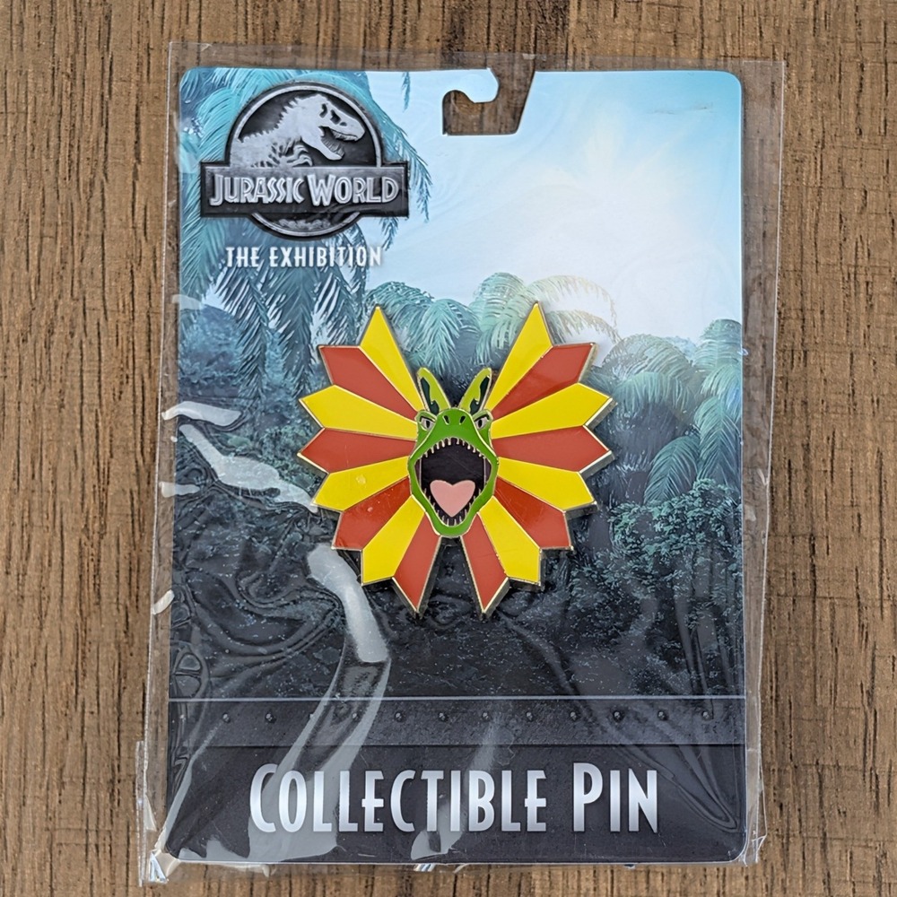Jurassic World The Exhibition Cute Dilophosaurus Enamel Collectible Pin 50008-00